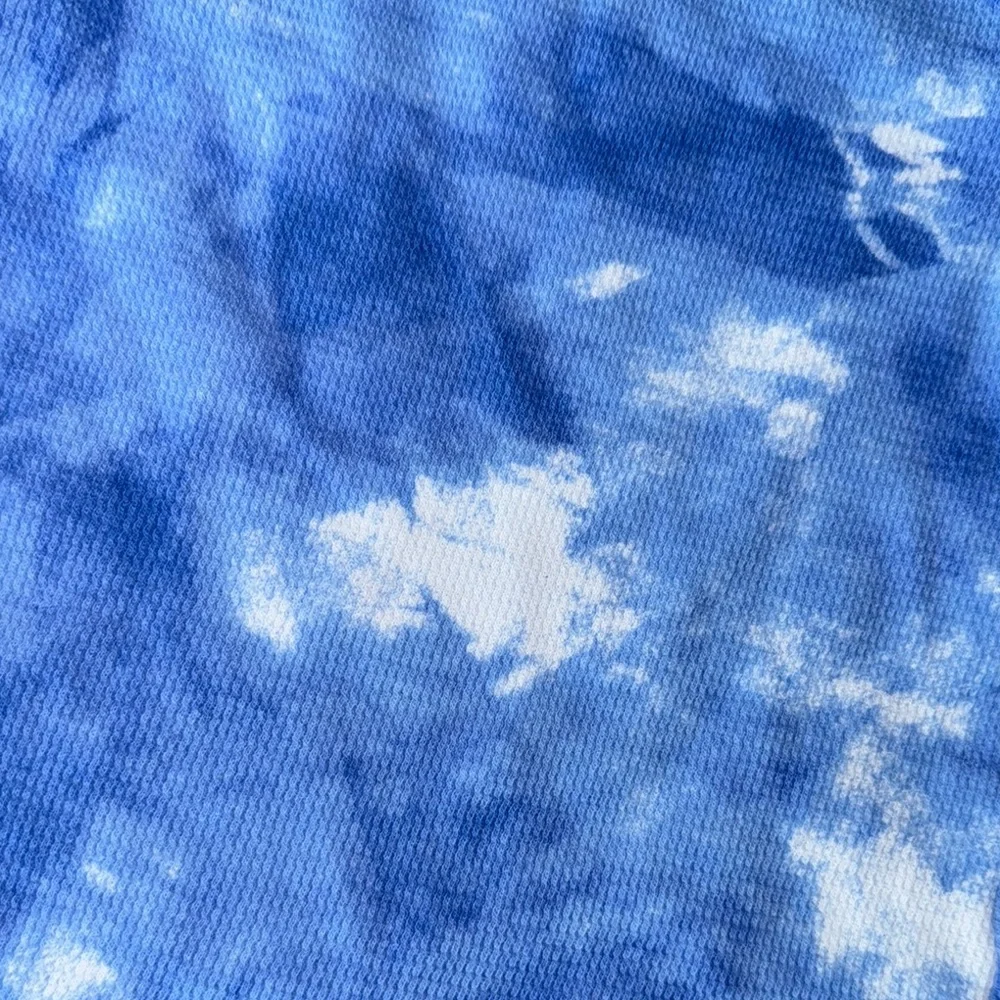 Old Navy Blue Tie-Dye Thermal Long Sleeve Tee | 18-24M